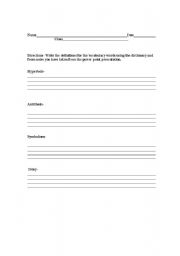 English Worksheet: Urban legend vocabulary