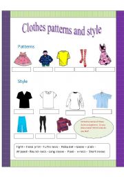 patterns and styles of clothes