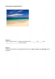 English Worksheet: protecting the environment