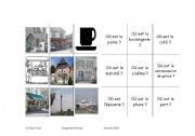 English worksheet: places in a town
