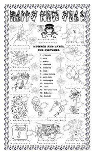 New year worksheets