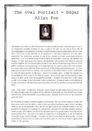 The Oval Portrait - text and reading comprehension