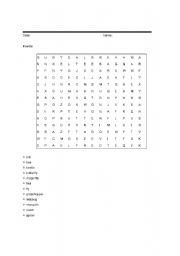 English Worksheet: insects 