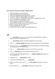 English worksheet: Confused words