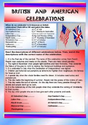 British and American celebrations