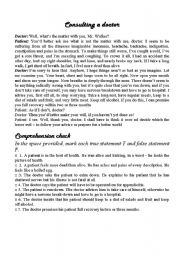 English Worksheet: Consulting a doctor