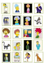English Worksheet: guess who cards 1