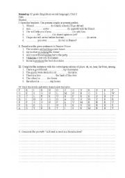 English worksheet: round up