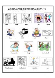 PRESENT CONTINOUS TENSE with a pictionary - 3rd PART - 2 pages