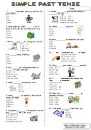 English Worksheet: past tense