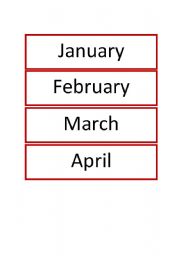 English worksheet: Months
