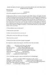 English Worksheet: exam for anatolan high school 