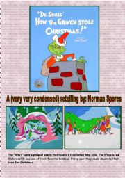 English Worksheet: How The Grinch Stole Christmas! Plot Summary Part 1