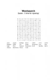 English worksheet: Wordsearch