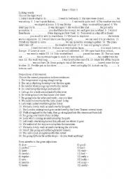 English worksheet: Enterprise 1 Unit 11