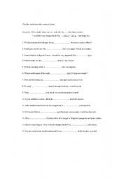English Worksheet: If sentences