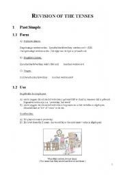 English Worksheet: Revision of the tenses: past simple vs. past continuous