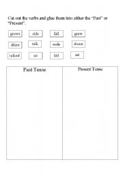 English worksheet: Past and Present