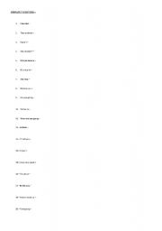 English worksheet: Complete the senteces