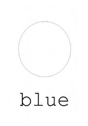 English Worksheet: Blue circle