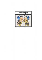 English Worksheet: cooperative learning roles encourager