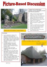 English Worksheet: Picture-Based Discussion (16): Sightseeing