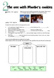 Friends worksheet: The One With Phoebes Cookies