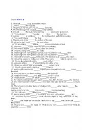 English Worksheet: in, or, at