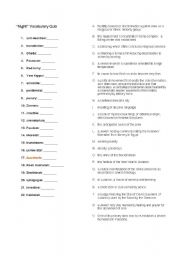 English Worksheet: Vocabulary from 