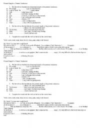 English Worksheet: Present Simple vs. Present Continuous 