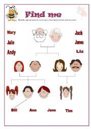English Worksheet: Family members 1 (card game) 