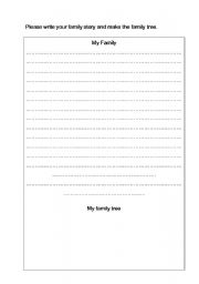 English worksheet: Family