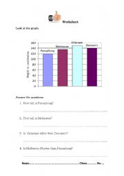 English Worksheet: Graph