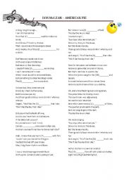 English Worksheet: Don McLean - American Pie Song
