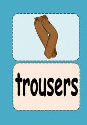 Clothes flashcards (2/3)