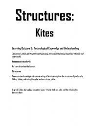 English Worksheet: make a kite