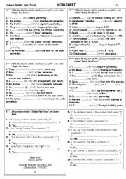 SIMPLE PAST TENSE ( with COMMON VERBS )