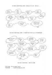 English Worksheet: Second Conditional Chain