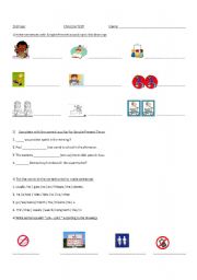 English worksheet: Simple Present and Can
