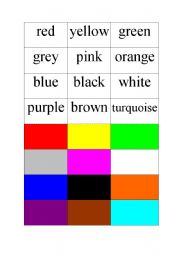 Colours worksheets