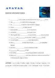English Worksheet: Avatar, the movie 