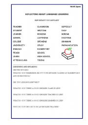 English Worksheet: Language learning