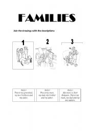 English Worksheet: family