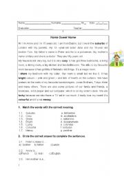 English Worksheet: THE HOUSE - WORKSHEET