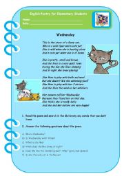 Wednesday - Poetry for Elementary Students