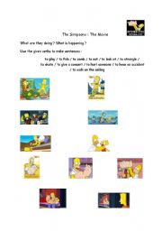 English Worksheet: The Simpsons