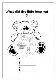 English Worksheet: food