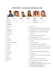 English Worksheet: Friends Episode Season 4 The one with Chandler in a box