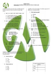 English Worksheet: Woorksheet for random purpose