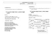 English worksheet: conditionals exercises